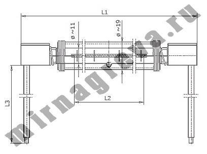 Инфракрасная кварцевая трубка 240-300C/D