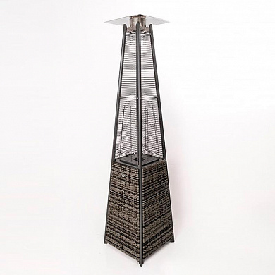 Уличный газовый обогреватель Stalleh Pyramid x4 Rattan Grey