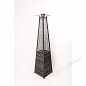 Уличный газовый обогреватель Stalleh Pyramid x4 Rattan Grey
