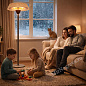 Уличный инфракрасный обогреватель Hugett Floor 1821FB WHITE