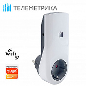Умная Wi-Fi розетка Телеметрика T80iS Tuya