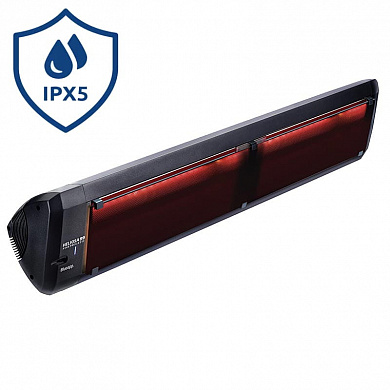 Инфракрасный обогреватель Heliosa Hi Design 99.3 черный (стекло, пульт, bluetooth) 4 кВт